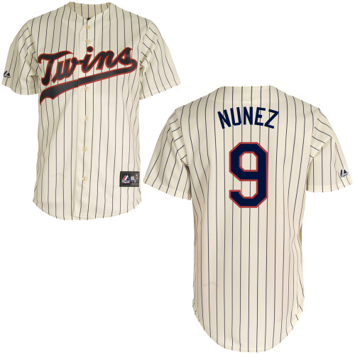 Eduardo Nunez #9 mlb Jersey-Minnesota Twins Women's Authentic Alternate 3 White Baseball Jersey